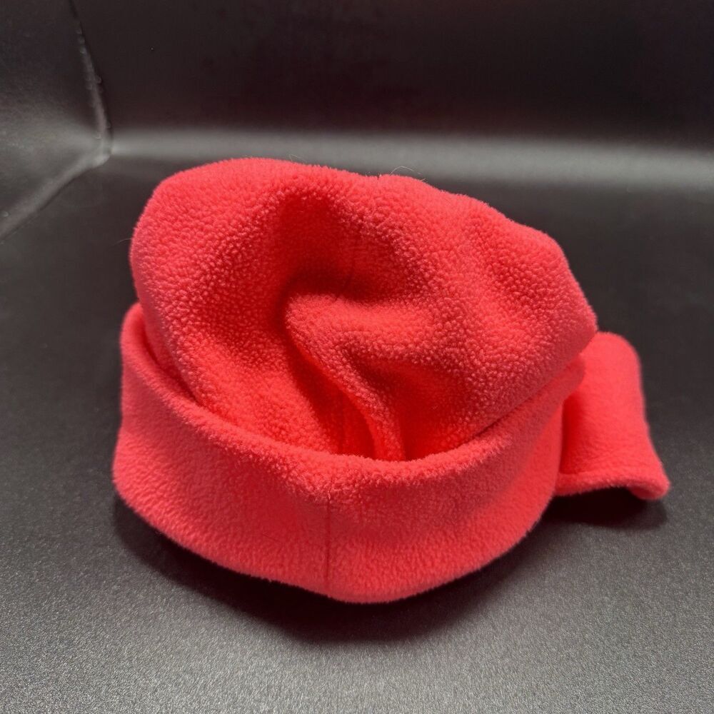 Nike Beanie Toddler One Size Hot Pink Fleece Neck Strap Snow Cap - Picture 6 of 6
